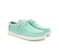 WALK IN PITAS | WP150 WALLABI Washed | Mocasines de Hombre | Náuticos Casual | Zapatillas de Verano | Zapatos de Hombre Casuales y Cómodos | Zapatos de PITAS para Hombre | Verde Claro 38