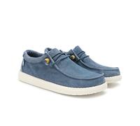 WALK IN PITAS | WP150 WALLABI Washed | Mocasines de Hombre | Náuticos Casual | Zapatillas de Verano | Zapatos de Hombre Casuales y Cómodos | Zapatos de PITAS para Hombre | Azul 43