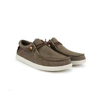 WALK IN PITAS | WP150 WALLABI Washed | Mocasines de Hombre | Náuticos Casual | Zapatillas de Verano | Zapatos de Hombre Casuales y Cómodos | Zapatos de PITAS para Hombre | Taupe 37