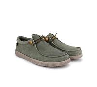 WALK IN PITAS | WP150 WALLABI Washed | Mocasines de Hombre | Náuticos Casual | Zapatillas de Verano | Zapatos de Hombre Casuales y Cómodos | Zapatos de PITAS para Hombre | Kaki 45