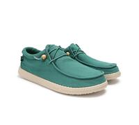 WALK IN PITAS | WP150 WALLABI Washed | Mocasines de Hombre | Náuticos Casual | Zapatillas de Verano | Zapatos de Hombre Casuales | Zapatos Pitas | Verde 45
