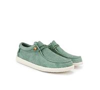 WALK IN PITAS | WP150 WALLABI Washed | Mocasines de Hombre | Náuticos Casual | Zapatillas de Verano | Zapatos de Hombre Casuales y Cómodos | Zapatos de PITAS para Hombre | Verde Menta 44