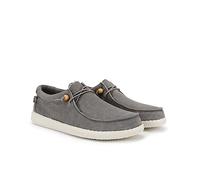 WALK IN PITAS | WP150 WALLABI Washed | Mocasines de Hombre | Náuticos Casual | Zapatillas de Verano | Zapatos de Hombre Casuales y Cómodos | Zapatos de PITAS para Hombre | Gris 43