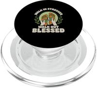 Walk In Stressed Walk out Blessed Reflexología Reflexólogo PopSockets PopGrip para MagSafe