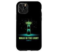 Walk in The Light - 1 John 1:7 Christian Faith Bible Verse Carcasa para iPhone 11 Pro