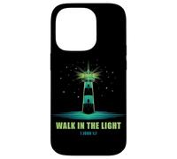 Walk in The Light - 1 John 1:7 Christian Faith Bible Verse Carcasa para iPhone 14 Pro
