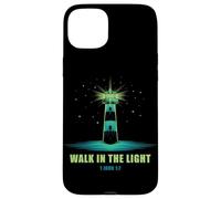 Walk in The Light - 1 John 1:7 Christian Faith Bible Verse Carcasa para iPhone 15 Plus