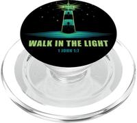 Walk in The Light - 1 John 1:7 Christian Faith Bible Verse PopSockets PopGrip para MagSafe