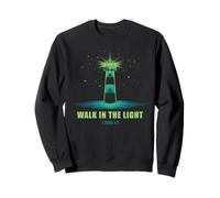 Walk in The Light - 1 John 1:7 Christian Faith Bible Verse Sudadera