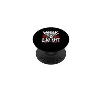 Walk In The Light Christian Cross Faith Gráfico PopSockets PopGrip Adhesivo