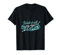 Walk It Off City Style Huella Urbana Diseño Camiseta