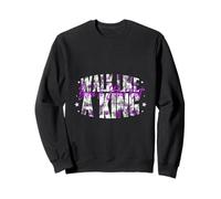 Walk Like a King - Declaración de Ropa Urbana Sudadera