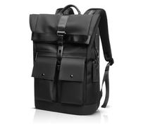 WALKENT Bolsa impermeable para laptop de 15.6 pulgadas, 31 litros, impermeable, bolsillo antirrobo y cremallera, mochila convertible para viajes, oficina, universidad, hombres y mujeres, maestro, 31
