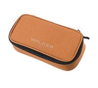Walker 49262-246-Estuche para lápices con Compartimento Principal, Divisor de Doble Cara Que Incluye 20 Trabillas para lápices, Bolsillo con Cremallera y Cremallera, 49262-246, marrón Claro, marrón