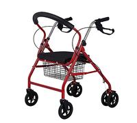 Walker Aluminio Plegable Walking Mobility Aid Andador Andador 2 en 1 con asiento plegable para ancianos Canvas bag