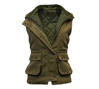 Walker and Hawkes - Bayston - Chaleco de tweed para mujer - Inspirado en la hípica y la caza - Salvia claro - EU 36 (UK 8)