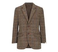 Walker and Hawkes - Blakemore - Blazer Harris Tweed para Hombre - Chaqueta clásica de Punto de Espiga Clinton - Marrón Clinton - EU 48 (UK 38)