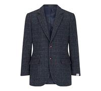 Walker and Hawkes - Blakemore - Blazer Harris Tweed para Hombre - Chaqueta clásica Escocesa de Punto de Espiga - Azul Real - EU 48 (UK 38)