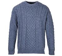 Walker and Hawkes Bradwell - Jersey de Lana de Merino para Hombre - Azul Celeste - M