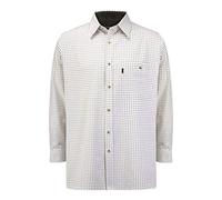 Walker and Hawkes - Camisa de Manga Larga para Hombre - 100% algodón - Estilo leñador - Estampado a Cuadros - Verde - 3XL (50'')