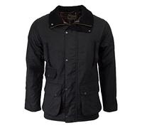 Walker and Hawkes - Chaqueta Hawthorn con Acolchado Ligero para Hombre - Abrigo con Tejido Encerado - Negro - 3XL