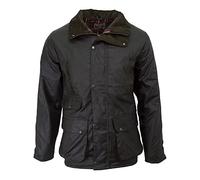 Walker and Hawkes - Chaqueta Hawthorn con Acolchado Ligero para Hombre - Abrigo con Tejido Encerado - Verde Oliva - XL