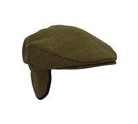 Walker and Hawkes - Eddie - Boina Unisex de Tweed - con Orejeras Plegables - Estilo Cazador - Salvia Oscuro - 3XL (62cm)