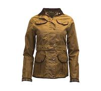 Walker and Hawkes - Florence - Chaqueta Encerada para Mujer - con cinturón y 4 Bolsillos - Beige - EU 36 (UK 8)