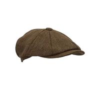 Walker and Hawkes - Gorra Derby Tweed Charlie Baker Boy de 8 Paneles - Marrón - XL (60cm)