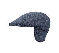 Walker and Hawkes - Gorra Plana Harris Tweed Edward con Orejeras Plegables - Azul Medianoche - L (59cm)
