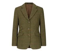 Walker and Hawkes Mayland - Blazer de Tweed para Mujer - Chaqueta de Estilo clásico inglés - Salvia Oscuro - EU 42 (UK 14)
