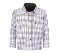 Walker and Hawkes Mickleton - Camisa de Manga Larga para niño - 100% algodón - Estilo leñador - Estampado a Cuadros - Azul - 11-12 años