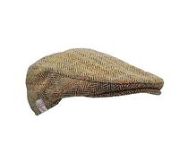 Walker and Hawkes Oakmoor - Boina de Estilo inglés - Harris Tweed - Blanco Arena - XL (60cm)