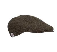 Walker and Hawkes Oakmoor - Boina de Estilo inglés - Harris Tweed - Gris Marengo - 3XL (62cm)