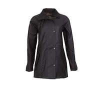 Walker and Hawkes Sofia - Chaqueta de 3/4 para Mujer - 100% Encerada - Negro - EU 40 (UK 12)