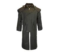 Walker and Hawkes - Unisexo Capa de Cera Stockman - Verde Oliva - M