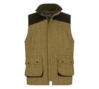 Walker and Hawkes - Warrington - Chaleco de Tiro Derby Tweed para Hombre con Parche en el Hombro - Salvia Claro - L