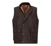 Walker and Hawkes - Winchester - Chaleco Encerado para Hombre - Efecto Calentador - Estilo campiña Inglesa - Marrón - XL