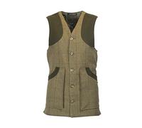 Walker and Hawkes Winston - Chaleco de Tweed para Hombre - Inspirado en la hípica y la Caza - Verde Bosque - XL