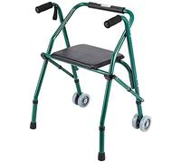 Walker Andador de rehabilitación con Muletas de Cuatro Patas con Placa de Asiento Bastón Antideslizante con Andador de Hospital para Ancianos
