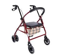 Walker - Carro de la compra plegable con asiento y freno de mano para personas mayores