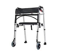 Walker Frame, Walker Andador de viaje plegable portátil, Andadores para adultos, Ayuda de movilidad para personas mayores Altura ajustable Todo está bien