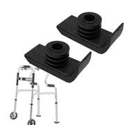 Walker Glide Skis Glides - Tapón universal de repuesto para patas de goma para andador plegable, 1-1/8 pulgadas, 2 unidades