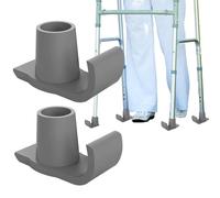 Walker Glide Skis - Superficie de goma, trazas reductoras de fricción | Parte inferior antideslizante extremos compuestos gruesos reforzados contra la forma de arrastre diapositivas ligeras tapas