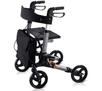 Walker, Heavy Duty Walker, Medical Mobility Walking Aids con Asiento y Ruedas, Rollator Walker Plegable, Andador con Bolsa de Almacenamiento Sistema de Doble Freno,A Little Surprise