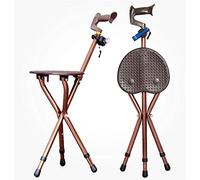 Walker Interior Adulto Altura Ajustable Asiento Drive Médico Plegable Muletas Taburetes Whe Anciano Bastón Taburete Walker Plegable El Trípode Puede Sentarse LED Acero Inoxidable Muletas Taburetes 73
