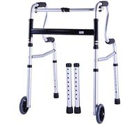 Walker - Marco para caminar con 8 archivos, ajuste plegable, luz de aleación de aluminio, para ancianos (color: #-002) estrella de luz