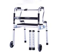 Walker - Marco para caminar con 8 archivos, ajuste plegable, luz de aleación de aluminio, para ancianos (color: #-004) estrella de luz