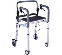 Walker - Marco para caminar con 8 archivos, ajuste plegable, luz de aleación de aluminio, para ancianos (color: #-005) estrella de luz