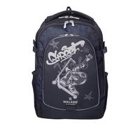 Walker mochila escolar con compartimento para portátil Fame 2.0 LED Backpack 28L Super Skate gris oscuro